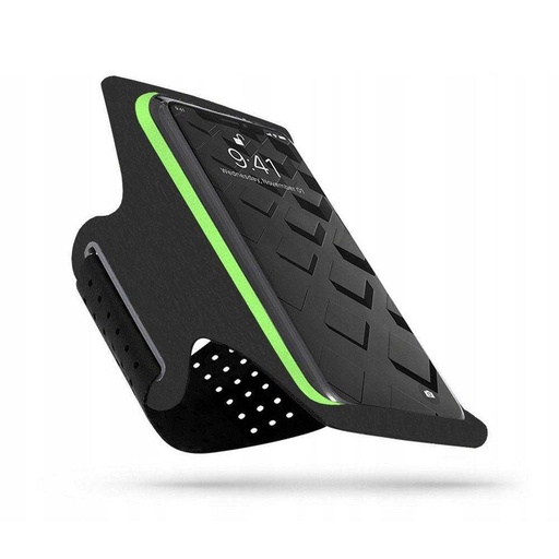 TECH PROTECT G10 armband etui karra mocowany etui na telefon do sportu (fekete-lime)