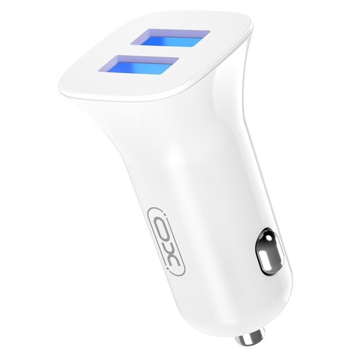 XO CC31 samochodowy ładowarka (2xUSB port), biały