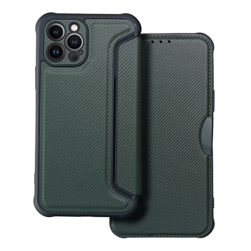 Samsung Galaxy A33 5G Razor magnetyczny wstrząsoodporny etui z klapką (Ciemnozielony)