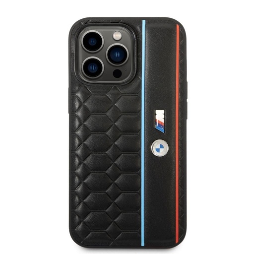 Apple iPhone 14 Pro BMW M Hexagon wzorzysty etui (Czarny) - BMHCP14L22PGVK