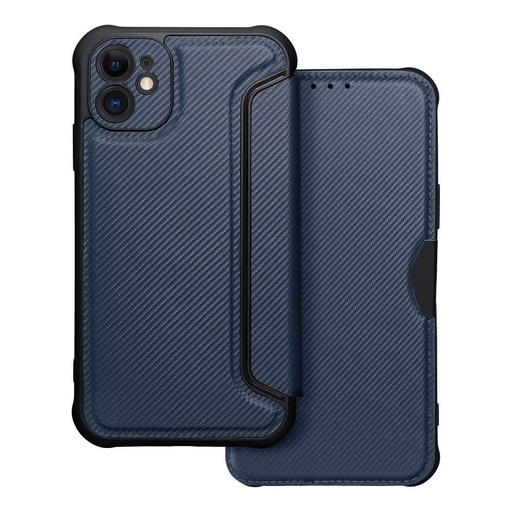 Apple iPhone 11 Razor magnetyczny wstrząsoodporny etui z klapką (Niebieski)