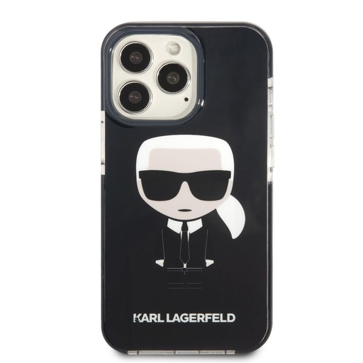 Apple iPhone 13 Pro Karl Lagerfeld TPE Full Body Ikoniczny etui (Czarny) – KLHCP13LTPEIKK
