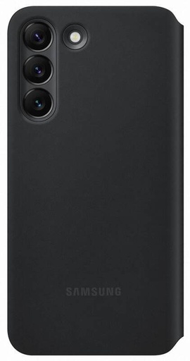 Samsung Galaxy S22 przezroczysty view fabryczny etui z klapką, czarny