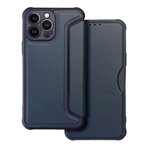 Apple iPhone 14 Pro Razor magnetyczny wstrząsoodporny etui z klapką (Niebieski)
