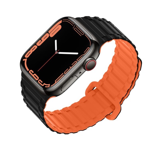 Apple Watch 38 / 40 / 41 mm Hoco WA06 elastyczny magnetyczny silikonowy pasek czarny