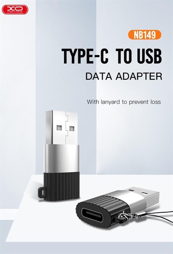 XO NB149-E USB-C–USB 2.0 przejściówka adapter (Czarny)