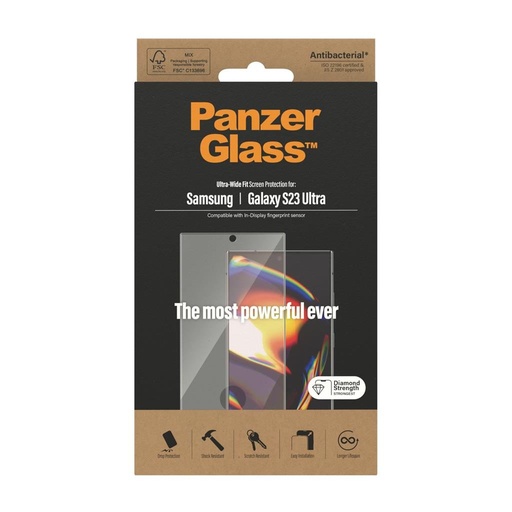 Samsung Galaxy S23 Ultra PanzerGlass ultra wide fit premium szkło hartowane przezroczysty