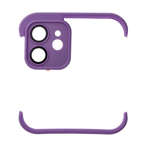 Apple iPhone 12 Mini Bumpers etui z ochroną aparatu (Fioletowy)