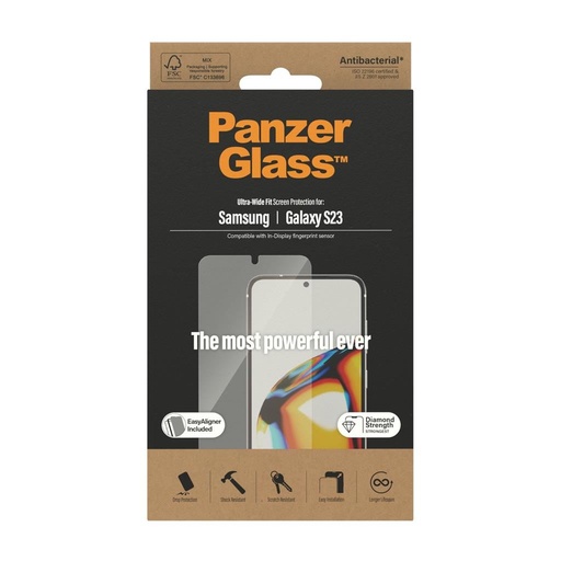 Samsung Galaxy S23 5G PanzerGlass ultra wide fit premium szkło hartowane przezroczysty