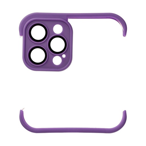 Apple iPhone 12 Pro Mini Bumpers etui z ochroną aparatu (Ciemnofioletowy)