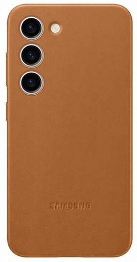 Samsung Galaxy S23 Leather etui (Brązowy)