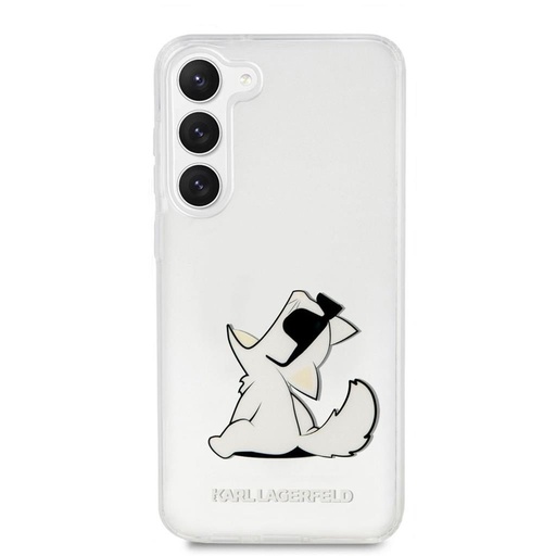 Samsung Galaxy S23+ Karl Lagerfeld PC/TPU Choupette Eat etui (Przezroczysty) – KLHCS23MCFNRC