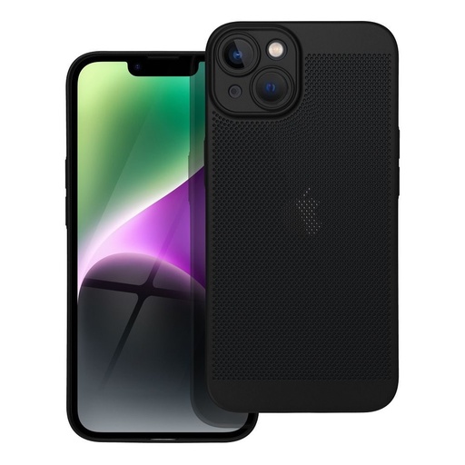 Apple iPhone 14 Breezy perforowany plastik etui na plecki (Czarny)