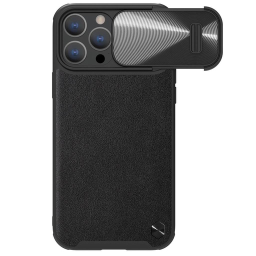 Apple iPhone 14 Pro Nillkin CamShield Leather S etui na plecki (Czarny)