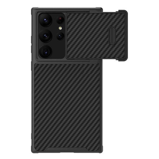 Samsung Galaxy S23 Ultra Nillkin Synthetic S karbon wzorzysty twardy etui na plecki (Czarny)