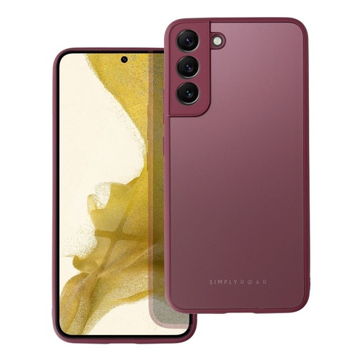 Samsung Galaxy S22 Plus Roar matowy szkło etui na plecki (Bordowy)