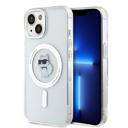 Apple iPhone 15 Karl Lagerfeld IML Ikoniczny MagSafe etui (Przezroczysty) – KLHMP15SHFCKNOT