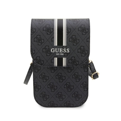 Guess 4G Printed Stripe Phone Bag (Czarny) - GUWBP4RPSK
