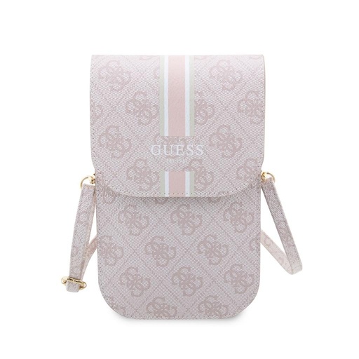 Guess 4G Printed Stripe Phone Bag (Różowy) - GUWBP4RPSP
