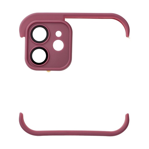 Apple iPhone 12 Mini Bumpers etui z ochroną aparatu (Wiśnia)