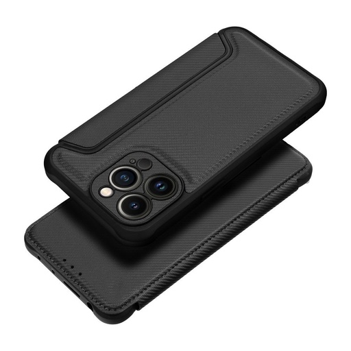 Apple iPhone 7 / iPhone 8 / iPhone 8 / iPhone SE 2020 / iPhone SE 2022 Razor magnetyczny wstrząsoodporny etui z klapką (Czarny)