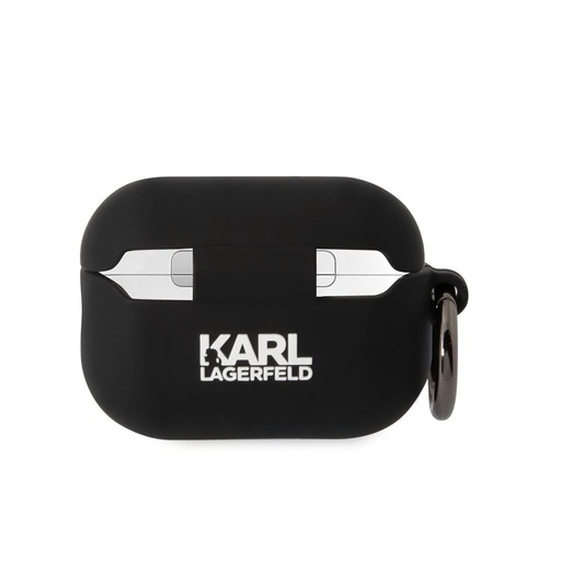 Karl Lagerfeld 3D Logo NFT Choupette Head Silicone etui AirPods Pro 2 (Czarny) - KLAP2RUNCHK
