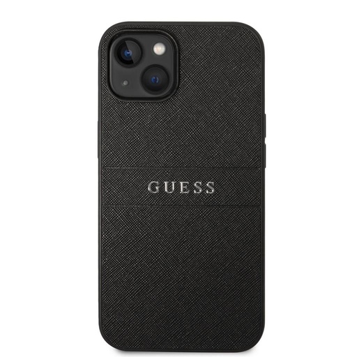 Apple iPhone 14 Guess PU Leather Saffiano etui (Czarny) - GUHCP14SPSASBBK