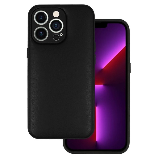 Apple iPhone 11 Leather 3D design 1 skóropodobny twardy etui na plecki (Czarny)