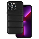 Samsung Galaxy A53 5G Leather 3D design 2 bőrhatású kemény hátlap tok (Fekete)