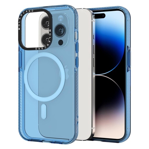 Apple iPhone 15 Pro Max MOLAN CANO rainbow TPU MAGSAFE etui na plecki (Niebieski)
