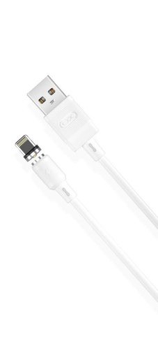 XO NB187 Lightning kabel do transmisji danych (Biały) – 1 m, 2.1A, PVC, magnetyczny połączenie