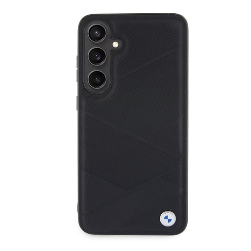 Samsung Galaxy S24+ BMW Signature Leather etui – Metal Logo (Czarny) - BMHCS24M23RCGPK