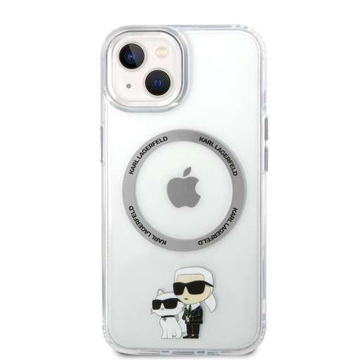 Apple iPhone 13 Karl Lagerfeld MagSafe Compatible IML Karl and Choupette NFT etui (Przezroczysty) – KLHMP13MHNKCIT