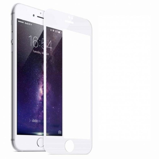 Apple iPhone 6/7/8 wygięty szkło hartowane, przezroczysty (biały ramka)