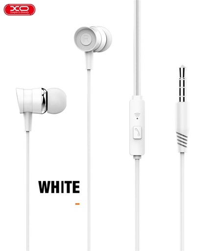 XO EP20 przewodowy słuchawki, z mikrofonem, 3,5mm Jack ze złączem biały