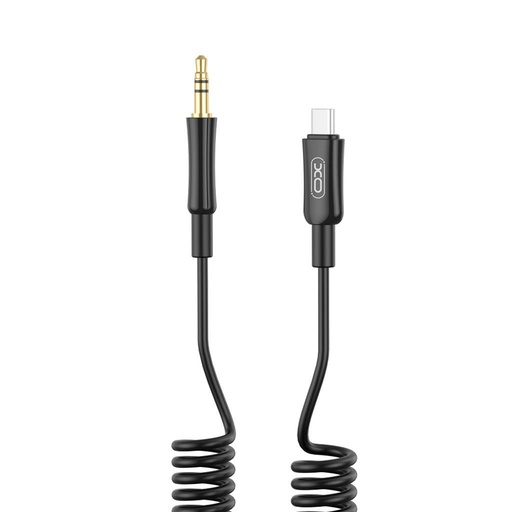 XO NB-R255B USB-C audio adapter (Czarny) – USB-C–3.5 mm