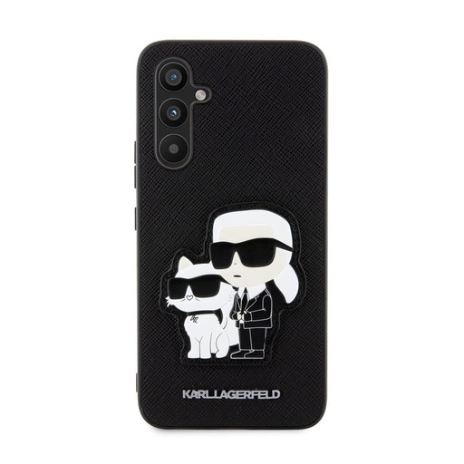 Samsung Galaxy A34 5G Karl Lagerfeld PU Saffiano Karl and Choupette NFT etui (Czarny) – KLHCA34SANKCPK