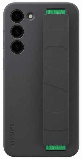 Samsung Galaxy S23 Plus Silicone Cover etui z paskiem (Czarny)