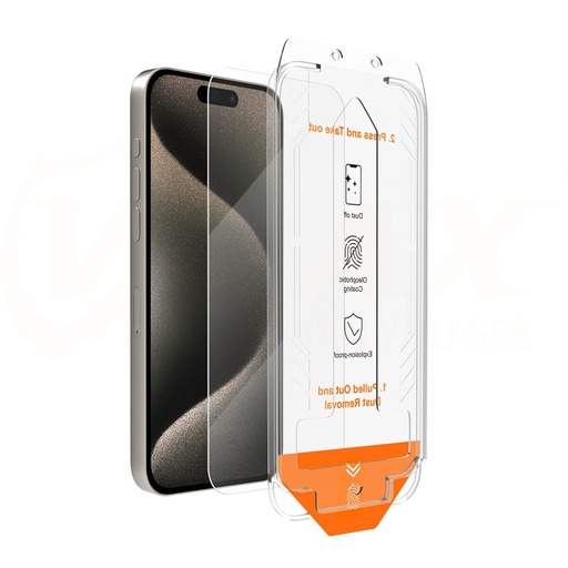 Apple iPhone 13 / 13 Pro / 14 / 16e Vmax szkło hartowane z aplikatorem (Przezroczysty)