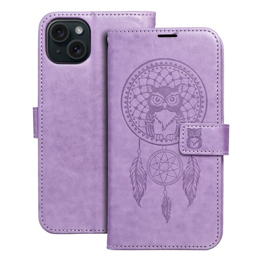 Apple iPhone 15 Plus Forcell MEZZO otwierany etui (Fioletowy)