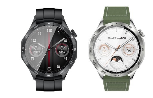 XO Watch 4 AMOLED smartwatch (Czarny) – zegarek sportowy, odbieranie połączeń, kolorowy ekran