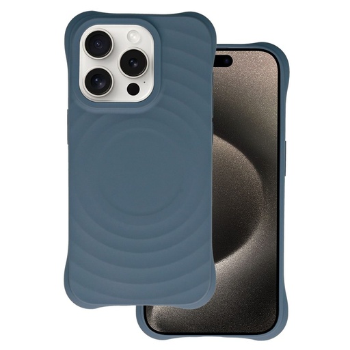 Apple iPhone 12 / iPhone 12 Pro Tel Protect Wave magsafe etui na plecki (Niebieski)