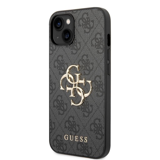 Apple iPhone 15 Guess PU 4G Metal Logo etui (Szary) - GUHCP15S4GMGGR