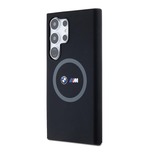 Samsung Galaxy S24 Ultra BMW M Printed Round MagSafe silikonowy etui (Czarny) - BMHMS24L23SROK