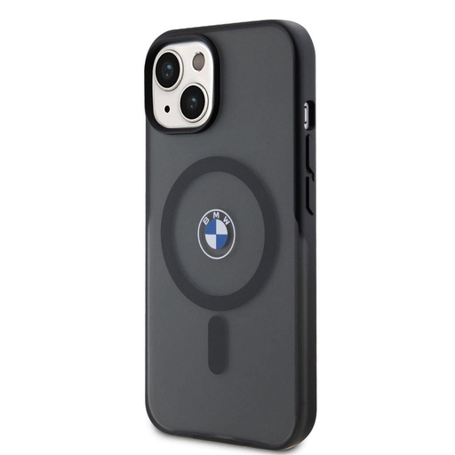 Apple iPhone 15 BMW IML Signature MagSafe etui (Czarny) - BMHMP15SDSLK