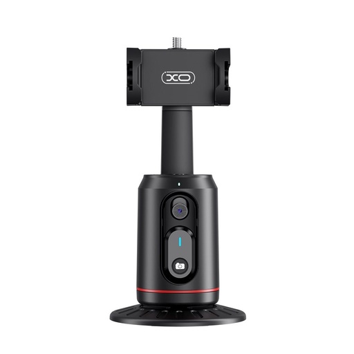 XO SS16 AI Bluetooth kijek do selfie (Czarny) – dwa LED światło, śledzenie twarzy, automatyczny sterowanie