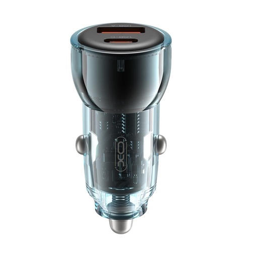 XO CC60 samochodowy szybka ładowarka (PD + QC ładowanie) 60W (Czarny)