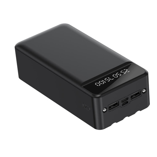 XO PR164 power bank 30000 mAh (Czarny) – Lightning, Micro, USB-C kable