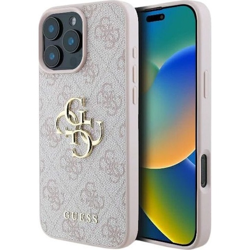 Apple iPhone 16 Guess 4G Big Logo etui (Różowy) - GUHCP16S4GMGPI