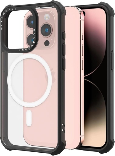 Apple iPhone 16 Plus MOLAN CANO HN7 Magsafe wytrzymały etui na plecki (Czarny)
